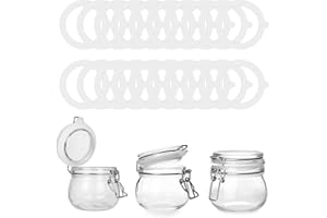 Jowfay 20 Anelli di Tenuta in Silicone per Tappi di Bottiglia - Kit di Ricambio per Una Tenuta Perfetta, Ideali per Bottiglie e Contenitori Tappi Ermetici Guarnizioni in Silicone Riparazione Tappi