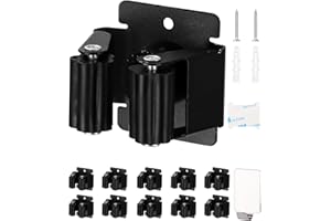 HEUCHAEY Uchwyt ścienny na miotłę 10 sztuk，uchwytów na narzędzia，uchwyt na urządzenia，samoprzylepny mop montowany na ścianie zawieszenia do ścian, ogrodów, łazienek, ogrodów, narzędzi kuchennych