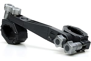 JICACLICK Soporte Paraguas Carro Bebe y Andador Universal Porta Paraguas Silla de Ruedas y Bicicleta Soporte para Carrito de Golf y Scooter 4 ruedas Ajustable y Facil de Instalar (XXL - Tubos de 39-46 mm)