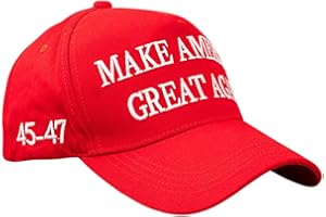 TPZORJX Trump 2024 MAGA Hat Make America Great Again Donald Trump Slogan avec drapeau américain Casquette réglable Keep America Great Baseball Hat Rouge, Rouge, One Size-M