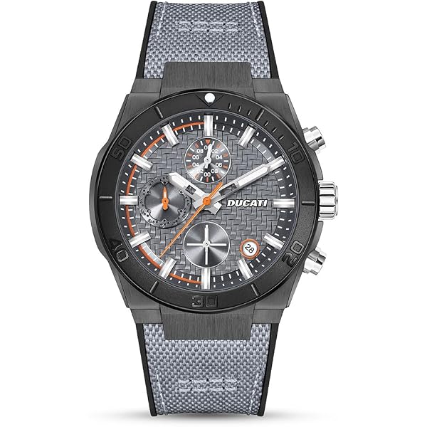 Ducati Orologio Uomo Quadrante Caffè Tonneau Pelle Quarzo 50m DTWGO0000902