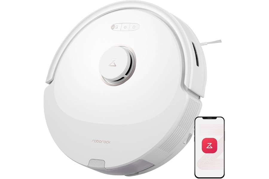 roborock Q8 Max Saugroboter mit DuoRoller-Bürste, 5500Pa Saugkraft, 470mL Staubbehälter, 350mL Wasse