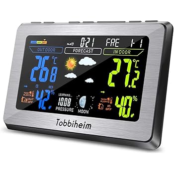 Wetterstation Funk mit Außensensor, VLIKE Funk Wetterstation Digitale