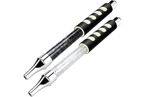 COOKAH Shisha Bazooka 3.0 - Boquilla de hielo para cachimba para el disfrute fresco - Accesorios de cachimba Manguera de hielo con refrigeración de larga duración (negro+blanco)