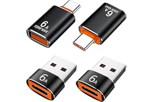 MEPSIES Adapter USB A 3.0 żeński na USB C męski OTG x2, USB C żeński na USB męski x2, 4-pak kompatybilny z MacBookiem, iPhone 15, Samsung Galaxy, smartfonami, tabletami