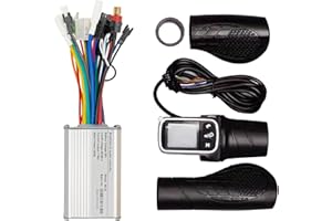 Kunray Electric Bicycle Controller with LCD Display Control Panel Brushless Controller Kit 24V 36V 48V 350W Motor Speed Controller for Electric Scooter E-Bike Controller Kit