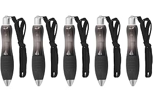 YUYTE Lot de 5 Stylos Lestés Big Fat, Grande Prise Facile pour les Tremblements de Parkinson, Faible Force de Préhension ou Arthrite, Antidérapants, Conception à Prise Large, (Noir)