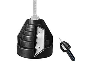 ARTGUTS Ébavureur manuel pour tuyaux en plastique de 20, 25, 32, 40, 50 et 63 mm, taille-tube en polyéthylène (noir)