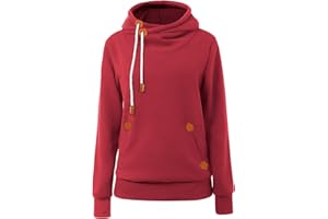 Cindeyar Damen Hoodie Winter Pullover Kapuzenpullover Langarm Baumwoll Mischung Warmer Sweatshirt Kapuzenjacke