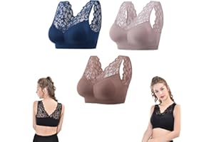 GAMIRA Soutien-Gorge Nula, Soutien-Gorge Anti-affaissement des Seins, Soutien-Gorge Respirant Cool Liftup Air, Soutien-Gorge de Sport Sexy en Dentelle Confortable pour Le Sommeil