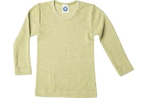 Cosilana, undertröja för barn, långärmad, 45% KBA bomull, 35% kbT ull, 20% siden