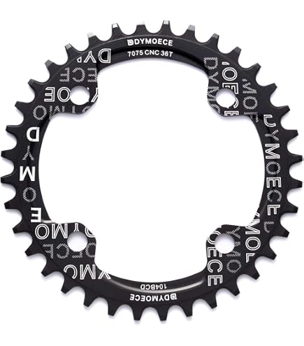 104 BCD Schmal-breiter Einzelkettenring – 32T/34T/36T/38T, Mit Schrauben, Für Rennrad, MTB, BMX – Aluminium, Leicht Und Stabil 104 BCD Schmal-breiter Einzelkettenring – 32T/34T/36T/38T, Mit Schrauben, Für Rennrad, MTB, BMX – Aluminium, Leicht Und Stabil