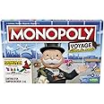 Hasbro Gaming Monopoly Voyage Autour du Monde - Jeu de société pour Famille et Enfants, Pions-tampons encreurs, Plateau de Je