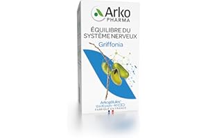 Arkopharma - Arkogélules® Griffonia - Facilite la synthèse de sérotonine - Fonctionnement du système nerveux - Baisse de moral et périodes de stress - 40 gélules