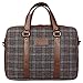 Hamelin Tweed and Vegan Leather Laptop Messenger Bag for 13 & 14 inch laptops (Gray Tartan Twill) RS.1999.00