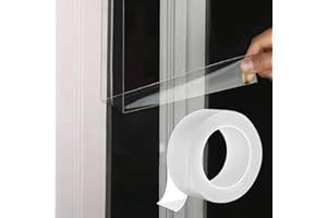 JFMANMSDS 3 cm x 10 M Window Weather Sealing Tape, Window Sealant Tape for Winter, Draft Seal Isolation Sealing Film for Doors Keep Out Cold Air Dust Rain (White)