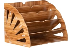 Locisne Office File Organizer für Dokumente abnhmbar 5 Ebenen Letter Organizer Schreibtischfachhalter Aufbewahrung für A4 Document Paper Magazine, 34,8 x 28 x 28 cm