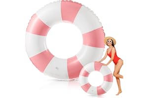 JUNBAOYYDS Schwimmreifen Schwimmring, Aufblasbarer Schwimmring, Schwimmreifen groß120cm, Wasserspielzeug für Pool und Strand Party Spielzeug für Kinder und Erwachsene