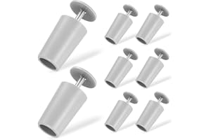BABAHUANHUAN 8 Pièces Butées pour Store Enrouleur 44mm, Butée Store Gris, Butoir Plastique, Arrêt Store pour Lames Stores Extérieur Pièces de Rechange