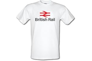 REVOLUTIONARY TEES BRITISH RAIL LOGO Retro Train Arrows Heavy Cotton t-shirt