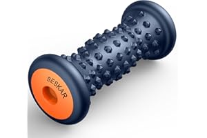 BESKAR Foot Massage Roller for Relief Plantar Fasciitis, Foot Reflexology Tool Pressure Point Massage Roller, Deep Tissue Massage for Relieving Feet Arch Heel Pain, Myofascial Pain Syndrome