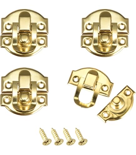 Serratura A Giro TaylorMade Marine - Set Di 2, Per Barche, Nero, Con Viti Autofilettanti - Foto 2