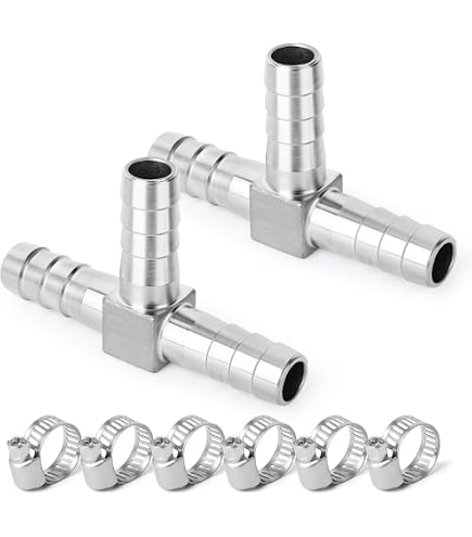5 Raccordi Ottone Gomito 5/16 Tubo X 1/8 NPT – Per Carburante/Aria/Acqua - Foto 3