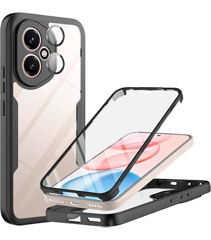 Coque Complète Transparente Pour Honor 400 5G - Protection 360° Avec Film écran Intégré - TPU Et Polycarbonate