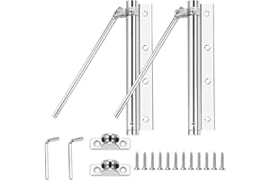 Wilsonzin 2 Pièces Ferme Porte Automatique,Réglable Ferme Porte à Ressort porte à ressort Fermeture Automatique Porte en alliage de zinc Ferme Porte pour Résidentiel pour Maison Hôtel Bureau