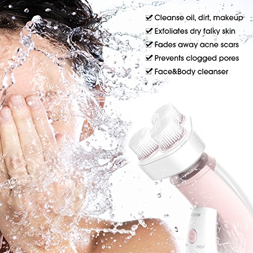 MiroPure Sonic Bürste zur Gesichtsreinigung Reinigungsbürste Gesichtsbürste mit 3 Geschwindigkeiten und 1 kostenlosem Bürstenkopf als Ersatz - 8