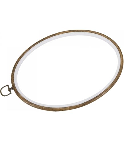 Bastidor oval para bordar de madera de 18 x 24 cm - DMC por 10,60