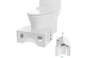 FANWER Sgabello WC pieghevole - Sgabello fisiologico Bagno per adulti e bambini - Sgabello WC per bagno e WC