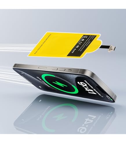 Adaptateur/Récepteur De Charge Sans Fil Ultra-Mince Type-C - Prise Pliable - Efficacité Jusqu'à 72%