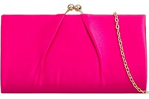 UShopUK Satin Bridal Prom Wedding Evening Clutch Party Purse Handbag Hand Bag