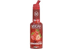 Mikah - Fruit Puree - Fragola | Purea Ricca di Polpa di Frutta | Per Drink e Dessert | Uso Professionale | 1Kg (750ml)