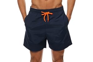 Arcweg Pantaloncini Uomo Ragazzo Calzoncini da Bagno Costumi Mare Surf Boxer 100% Poliestere Asciugatura Rapida Pantaloncini da Spiaggia Piscina Taglia 38-48