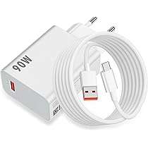 90 W oplader en 1 m lange USB-C-kabel, 90 graden, voor Xiaomi Poco X7