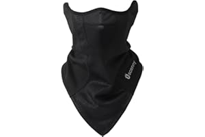 Oscenny Cache Cou,Coupe-Vent,Longueur réglable,Boucle d’oreille stable,Tour de Cou Moto pour Vélo Ski Moto Hiver Zone hautement respirante pour Hommes Femmes Cagoule