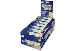 Tirma Ambrosia ricoperta di cioccolato bianco 752.5g | Barrette di wafer croccanti ripiene di crema | Cioccolatini delle Canarie confezionati singolarmente | spuntino vegetariano senza uova | 35 pezzi
