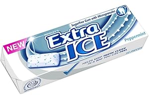 Wrigley's - Chewing-gum Extra Ice - goût menthe - lot de 10 paquets de 14 g