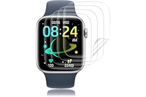 Carantee 4 Stück für Panzerglas für Apple Watch 4/5/6/SE 40mm Schutzfolie, TPU Kratzfest Panzer Schutz Glas Folie für SE 40mm Schutzglas Displayschutz, HD Displayschutzfolie für Watch 40mm Panzerfolie