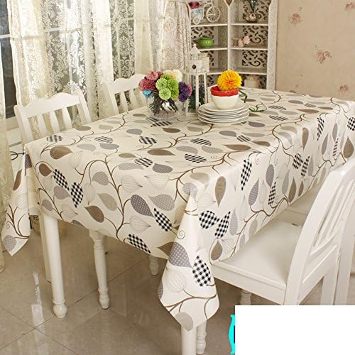 ZB STORE Pvc waterproof oil cloth,Disposable plastic table cloth,Non-slip tablecloth-E 137x200cm(54x79inch)