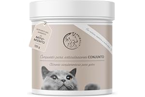 Annimally Polvo Articular Gatos | 120g para 4 Meses - La Alternativa a Las tabletas para articulaciones. Polvo articulaciones saludables con mejillón de Labios Verdes, MSM, Garra del Diablo