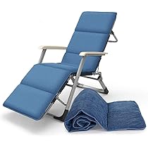 HANHAN Gartenliegen Auflage - Dick Gepolstert Mit Waschbarem Bezug