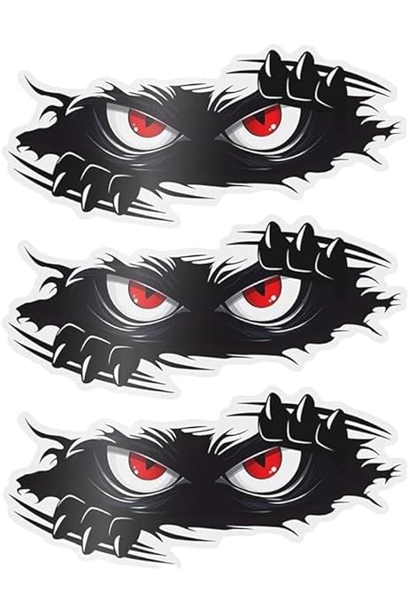 Adesivo Auto Divertente Con Lupo Cartone Animato - Per Paraurti, Jeep E Furgoni, Decorazione Auto - Foto 2