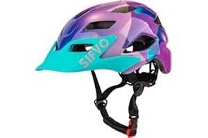 Kids Helmet, SIFVO Kids Bike Helmet Boys and Girls Bike Helmets with Cool Visor Helmet for Kid 5-14, Kid Bike Helmets Youth Bike Helmet Adjustable & Lightweight 50-57cm