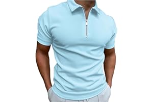 NNGOTD Men's Golf Polo Shirts Golf Tops for Men Golf Shirts Mens UK, Men's Golf Shirts, Mens Golf Polo Shirts Summer Golf Lightweight Casual Work Rugby Shirt top Sports Gym Top Men Tshirt