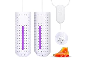 MZJAUVF Asciuga Scarpe Elettrico, Asciuga Scarponi, Asciuga Scarpe Portatile, Asciuga Scarpe da Calcio, Asciugascarpe Elettrico con Timer a 3 modalità, Scalda Scarpe per Scarpe, Guanti