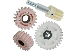 Spares2go Duże białe koła zębate + 2 małe różowe koła zębate kompatybilne z kosiarką Qualcast Classic Petrol 35S 43S