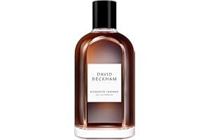 David Beckham Collection Exquisite Leather - Eau de Parfum per Lui Accordo Fumo e Cuoio - Fragranza per Lui, 100ml